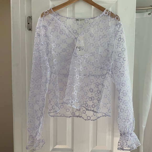 Zara Tops - Zara shear purple top